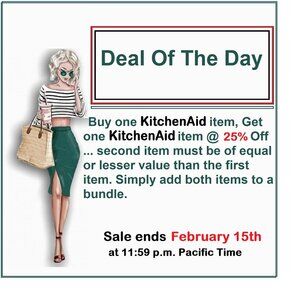 KitchenAid Deal Of The Day (sale ends February 15th at 11:59 p.m. PT)